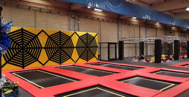 Diver Jump. Trampoline park